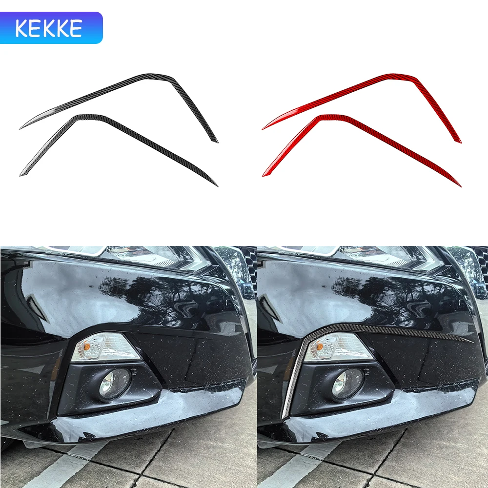 

For Nissan Altima 2019-2024 Real Carbon Fiber Car Front fog lamp bezel Trim Stickers Car Interior Auto Decoration Accessories