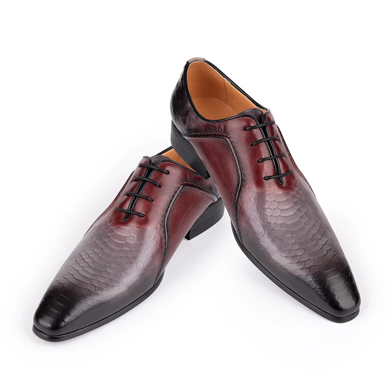 

New Fashion Design Formal Genuine Leather Shoes Men's Dress Business Leather Good Quality Men's Wedding Office Shoes Hot-selling