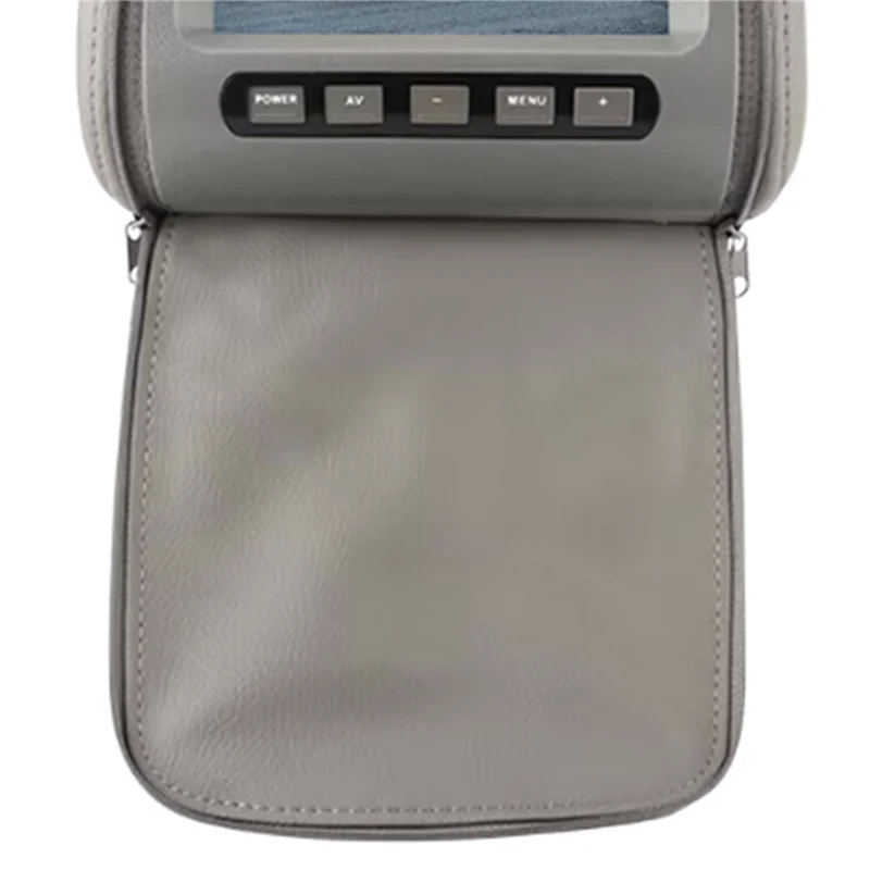 

2X Car Headrest Monitor Universal 7 Inch TFT LED Screen Pillow AV Input Car Headrest Rear Video AV Display(With Zipper)