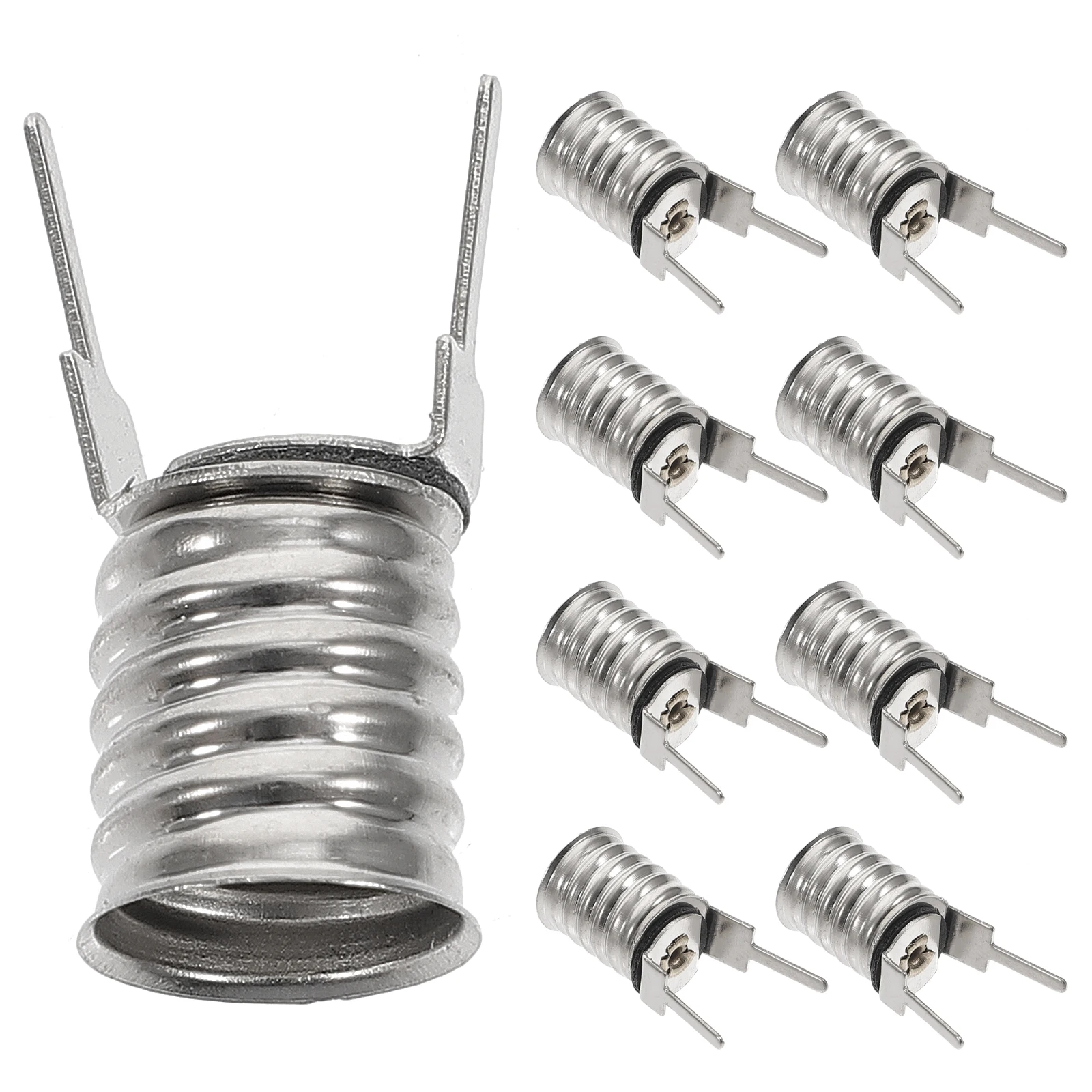 

10pcs Screw Lamp Holder Socket Bulb Base Light Fixture Mini LED Socket Indicator Light Use Copper Plated Sockets for Labs
