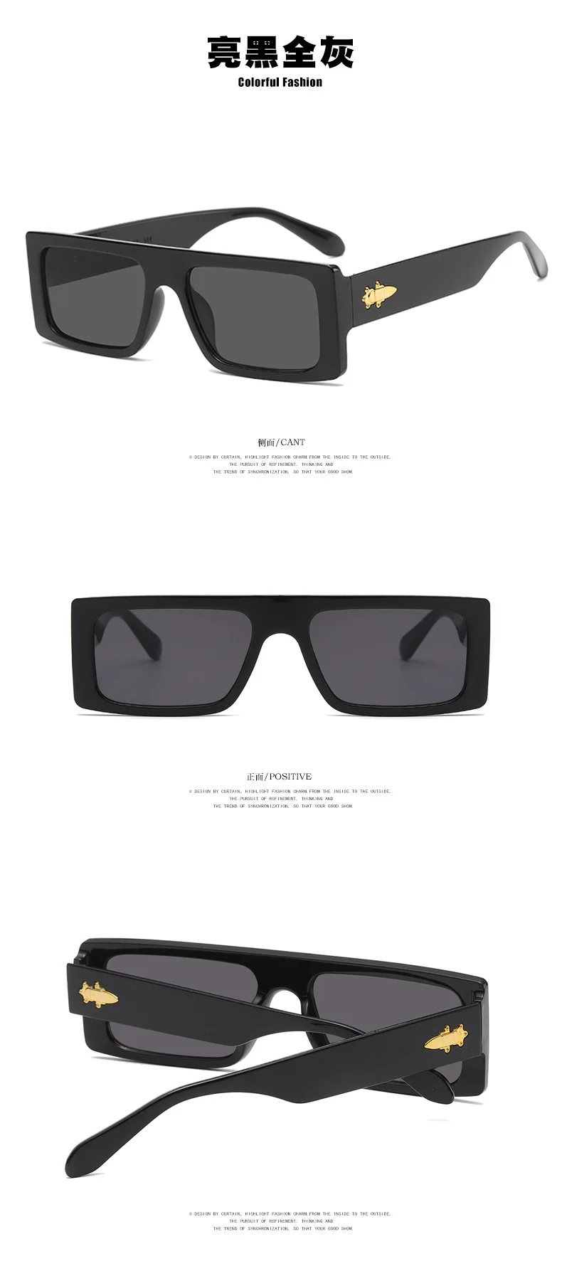 Retro Polarisierte Sonnenbrillen für Damen und Herren, Punk-Designer-Sonnenbrillen, Personalisierte Ins-Sonnenbrillen für Bühnenauftritte, Partys und Luxus-Mode – Detail 8