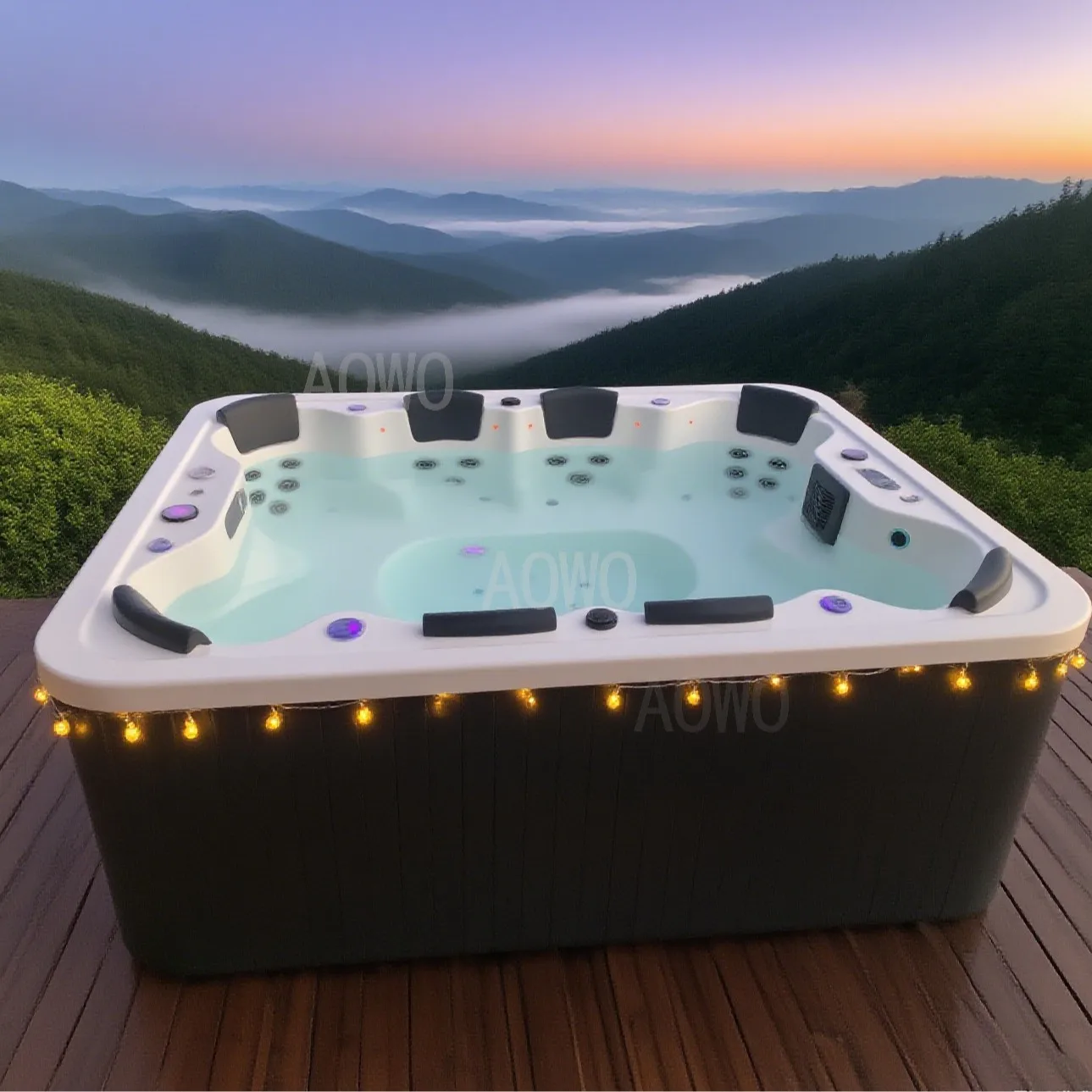 Correa de spa para piscina de spa Jacuzzi Acrílico para 8 personas para exteriores Jacuzzi Jacuzzi Certified CSA