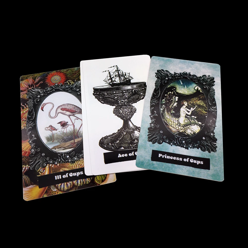 12CM×7CM The Sea Witch Tarot A complete set of 78 tarot cards fortune teller The World of Art and Magic