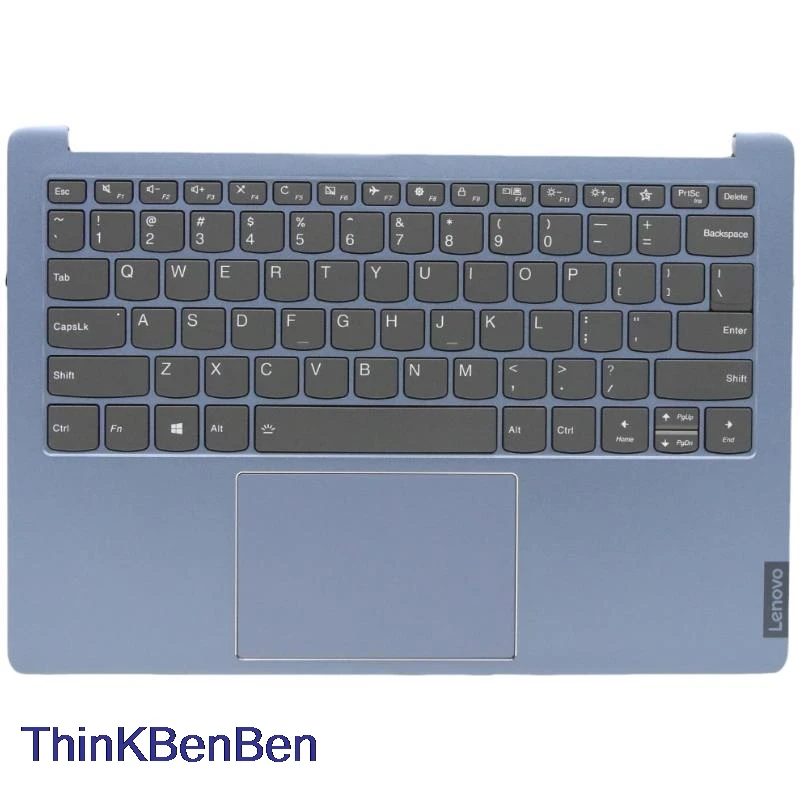 

US English Blue Keyboard Upper Case Palmrest Shell Cover For Lenovo Ideapad S540 13 13IML 13API 13ARE 13ITL 5CB0W43679