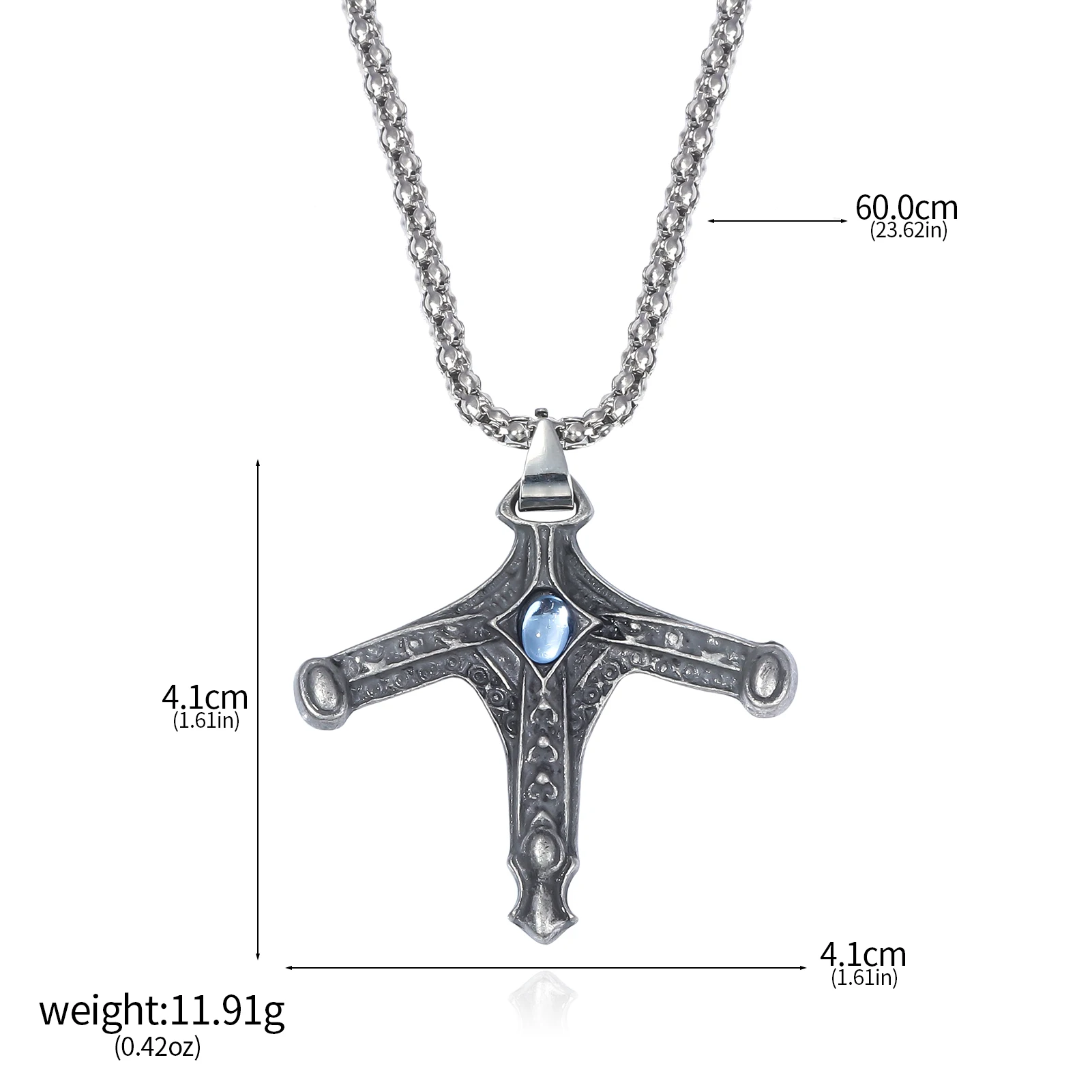 Dark Game Bloodborne Necklace Cthulhu Mythos Sword Hunter Badge Pendant For Men Amulet Decoration Necklace Masculino Collar Gift view 6