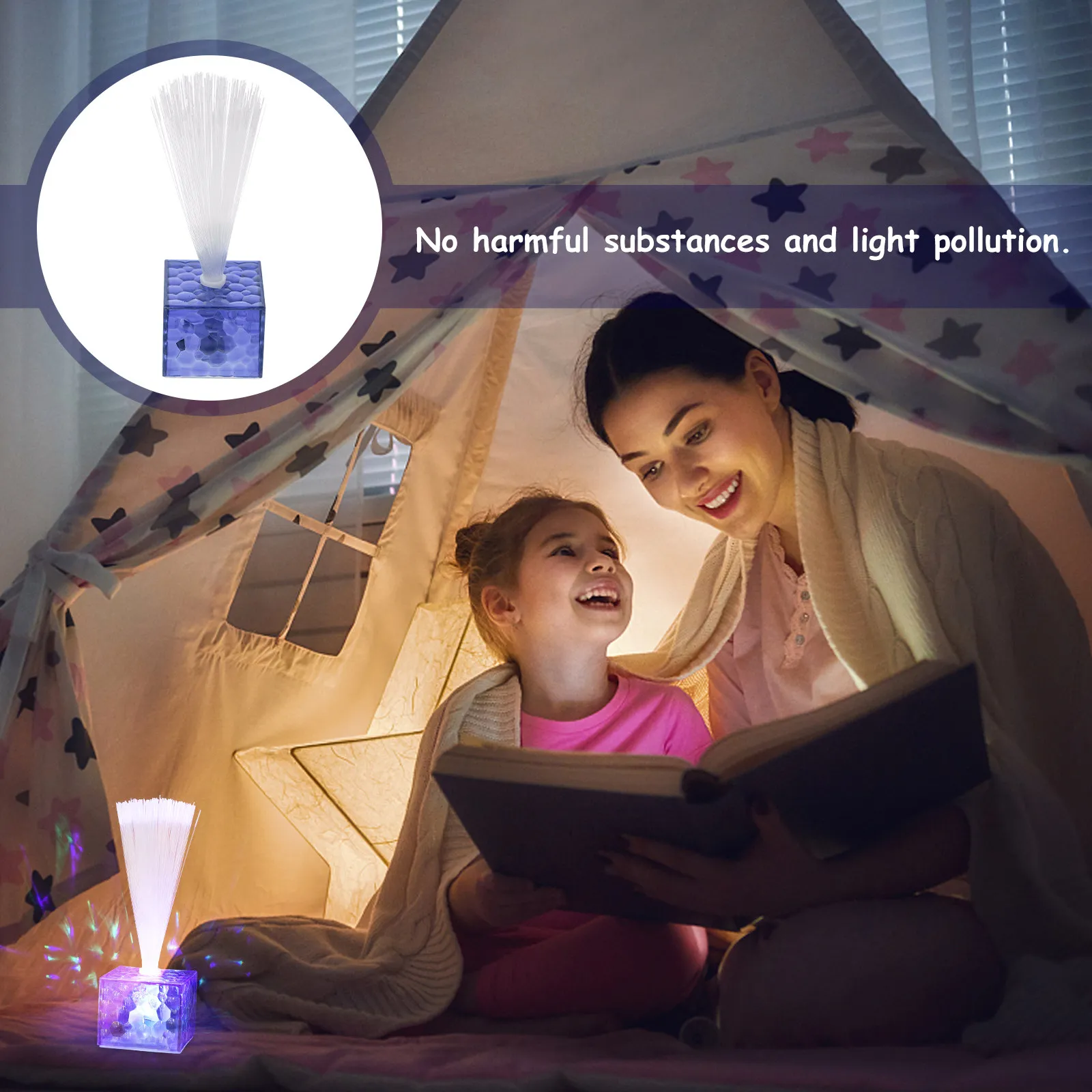 

Набор из 6 оптоволоконных LED-ламп-стиков для вечеринок, праздников, дней рождения, декораций, работающих от батареек, для создания атмосферного освещения на мероприятиях