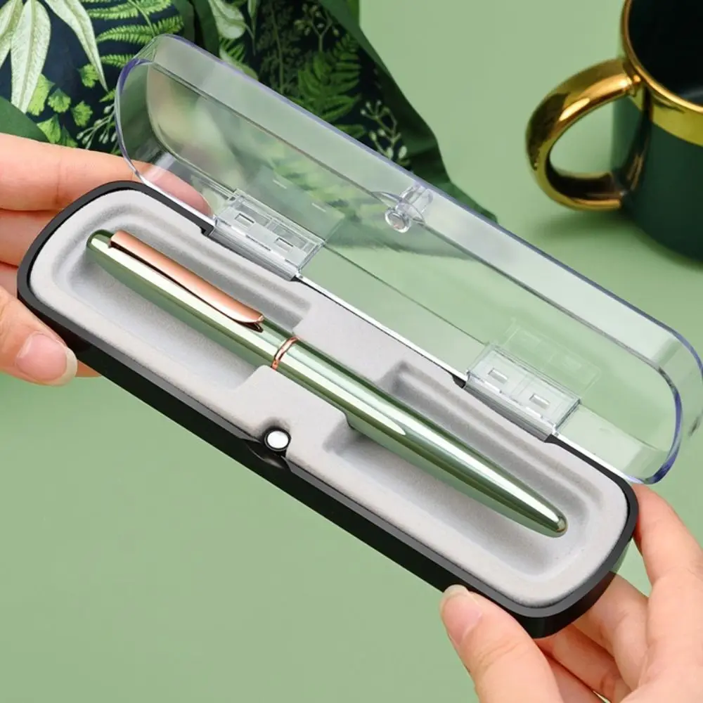 Business Fine Nib Metal Fountain Pen Smooth Writing Calligraphy Gift Ink Pens Drawing Handwriting Signature Pen Student Use