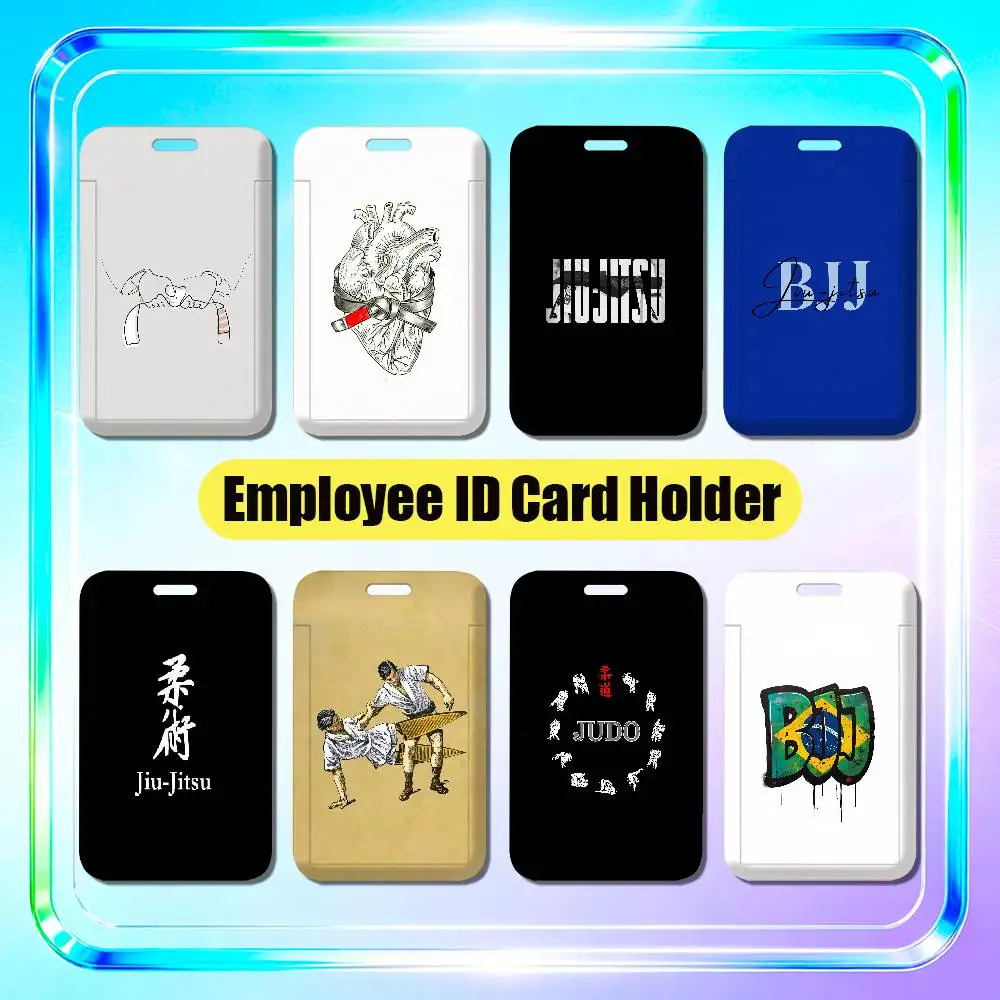 For Brazilian Jiu Jitsu BJJ Japan Judo Employee ID Card Holder Office Badge Student Work Bank Credit Holders Hard Case Shell