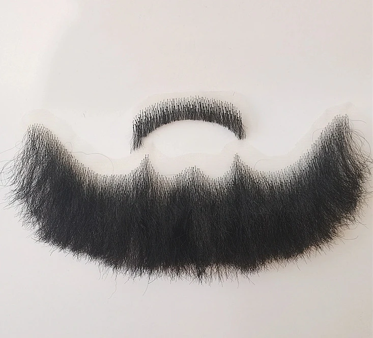 

Аксессуары для косплея в стиле аниме на заказ, борода, коричневый, черный, белый цвет, усы, реквизит для вечеринки в кино