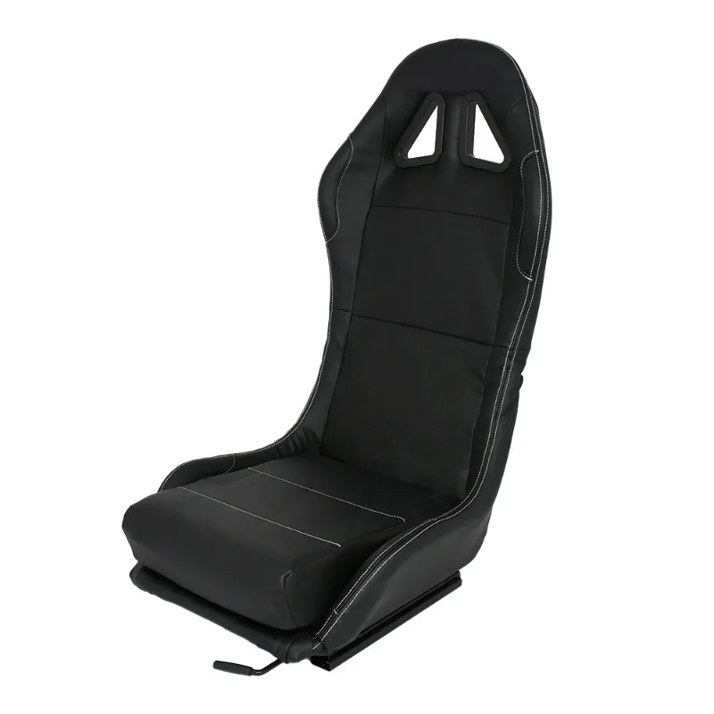

Sports Car Custom Logo New Product Black Stitching Racing Seat Bracket Solid Game Chair Racing Seat