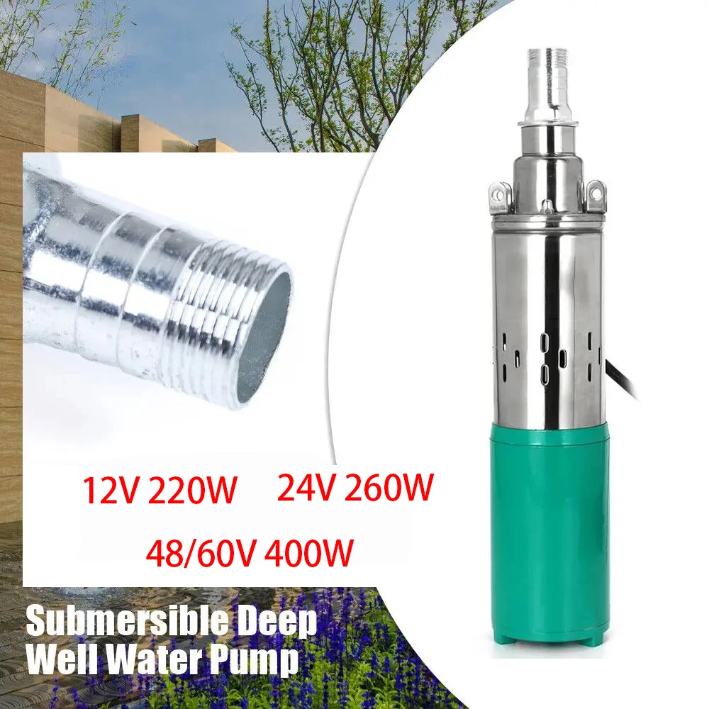 40M Lift 12V 24V 48V 60v Solar Water Pump Deep Well Pump Submersible Pump Farm Agricultural Irrigation Deep Well Pump