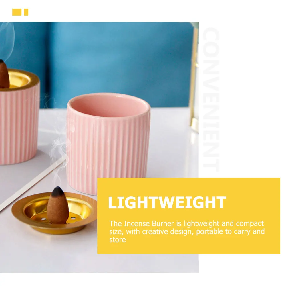 

Elegant Incense Burner Portable Design Perfect for Air Purifying and Stress Relief Desktop Incense Furnace Household Aroma Stove