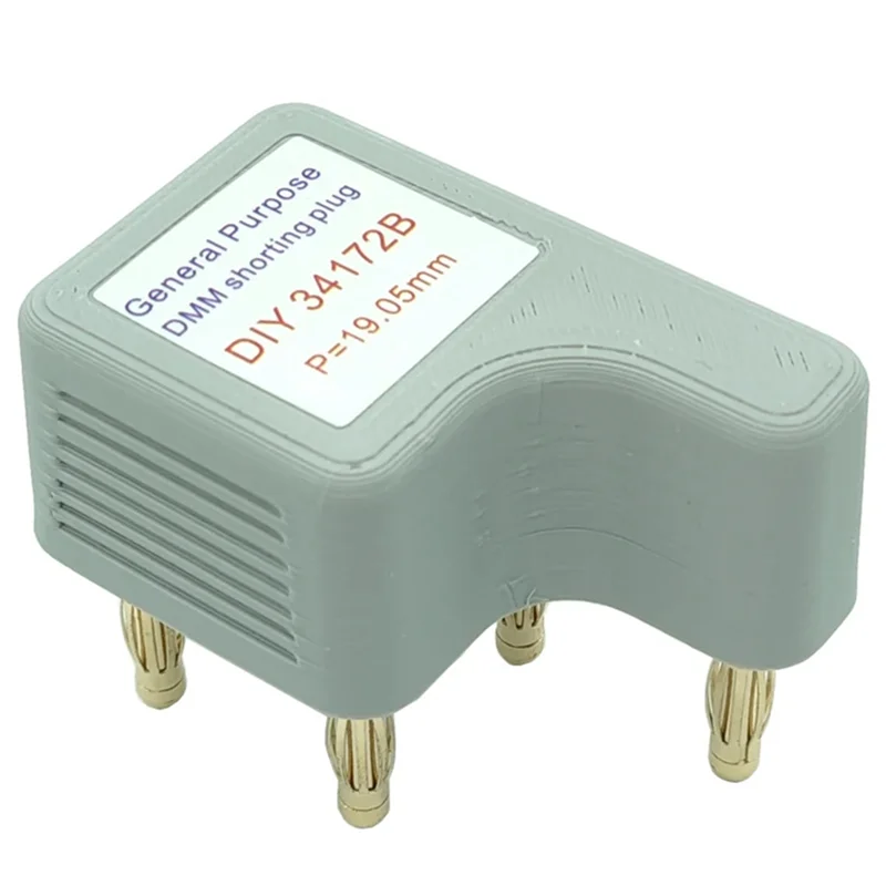 ABKP-4-Wire curto plug padrão resistor calibração multímetro calibrador ferramenta novo diy 34172b dmm inserção curta