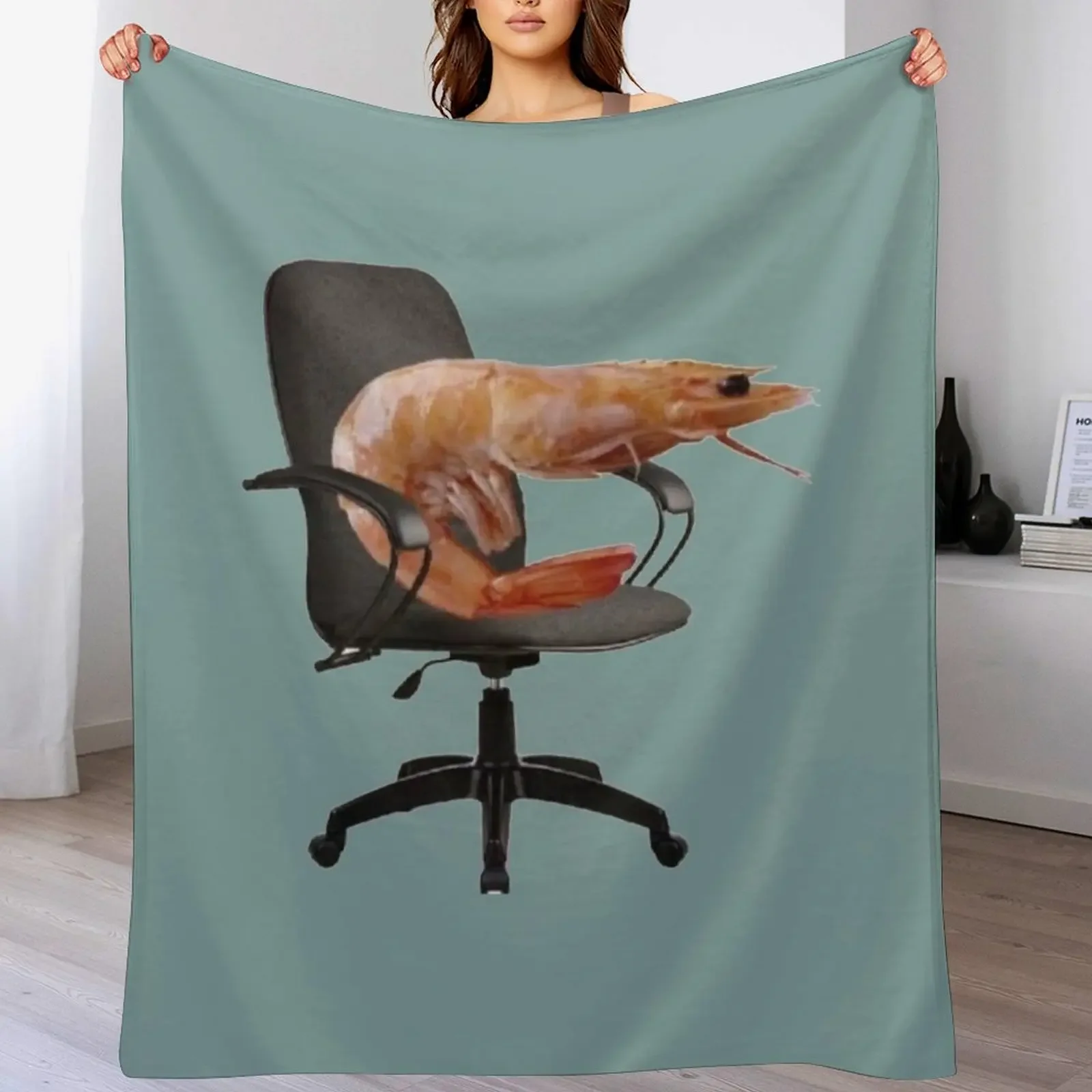 

Shrimp Posture Throw Blanket Flannel Sofa Quilt Polar for sofa Blankets