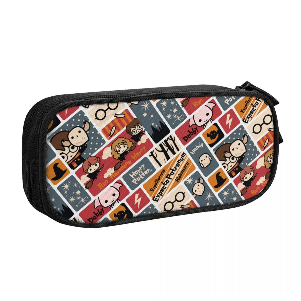 Custom Witchcraft And Wizardry Pencil Case for Large Capacity School Magic Witch Wizard Movie Cosplay Pencil Box School