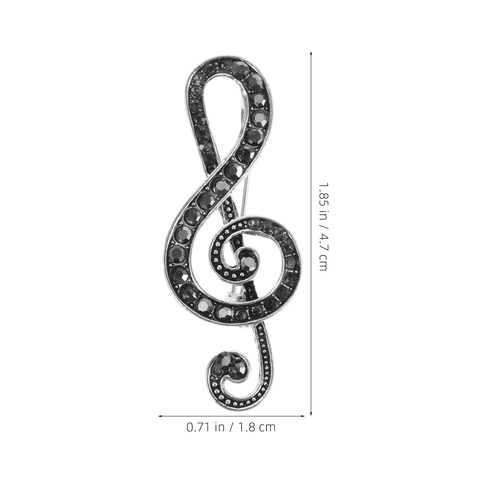 الموسيقية ملاحظة بروش حجر الراين دبوس الزخرفية للقمصان مهرجان حزب مجوهرات أنيقة طوق دبابيس الملحقات