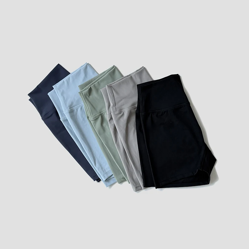 Pantalons pour femmes Jogging en plein air Leggings doux femme salle de Sport taille haute cyclisme Fitness Sport Shorts respirant course collants courts