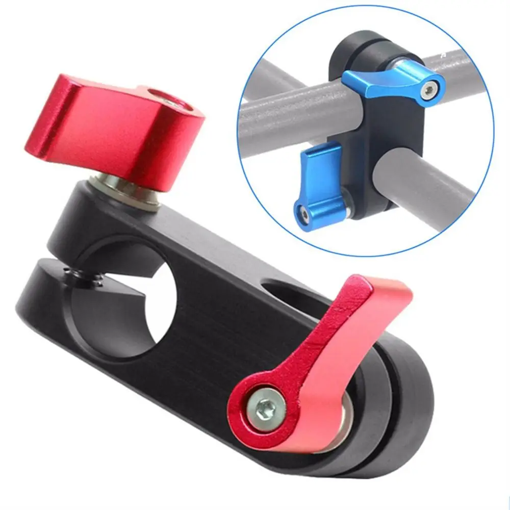 Portable Right Angle M5 Screw for 5D2 5D3 DSLR Camera Tube Clip Clamp Pipe Clamp Clamp Adapter 15mm Rod Rig Clamp Adapter