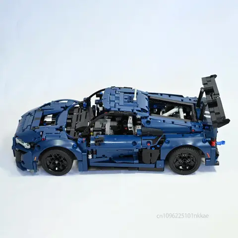 NYA Tekniska 42154 R8 LMS GT3 Super Sportbil Byggstenar Skala 1:12 Racingfordon Gör-det-själv Monteringsbil Klossar Barn Presenter 10 best sales Audi R8 Lego - №6