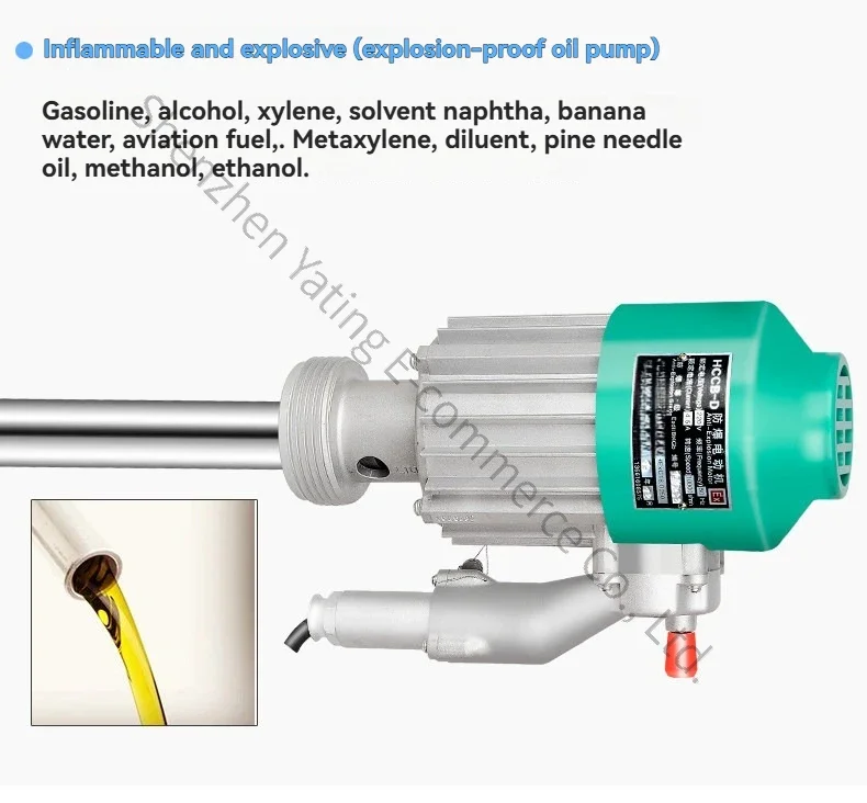 Electric Suction Pump 220v 1000w Pump Oil Barrel Chemical Suction Pump High Viscosity Tanker