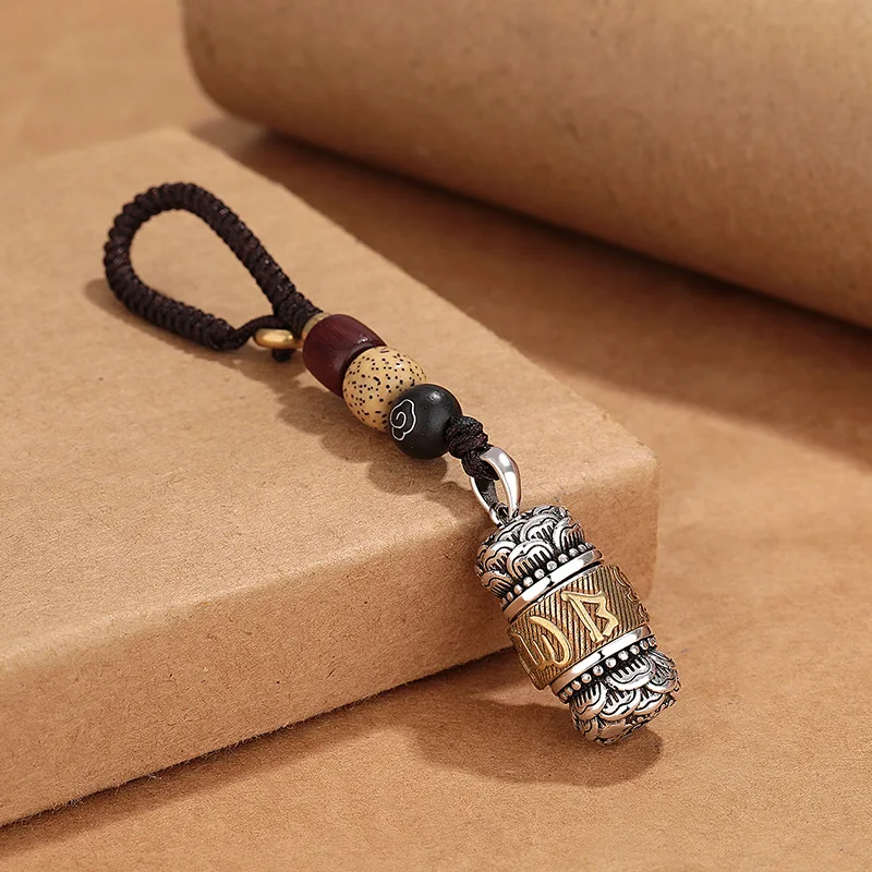 vintage-seis-caracteres-grande-brilhante-mantra-rotativo-pingente-chaveiro-para-homens-joias-personalidade-amuleto-carro-pendurado-acessorios