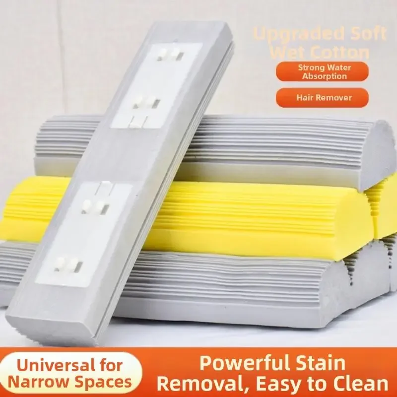 28cm Folding Cotton Mop Head Washable Reusable Mop Replacement Sponge PVA Sponge Foam Fast Cleaning Roller Sponge Mop Head