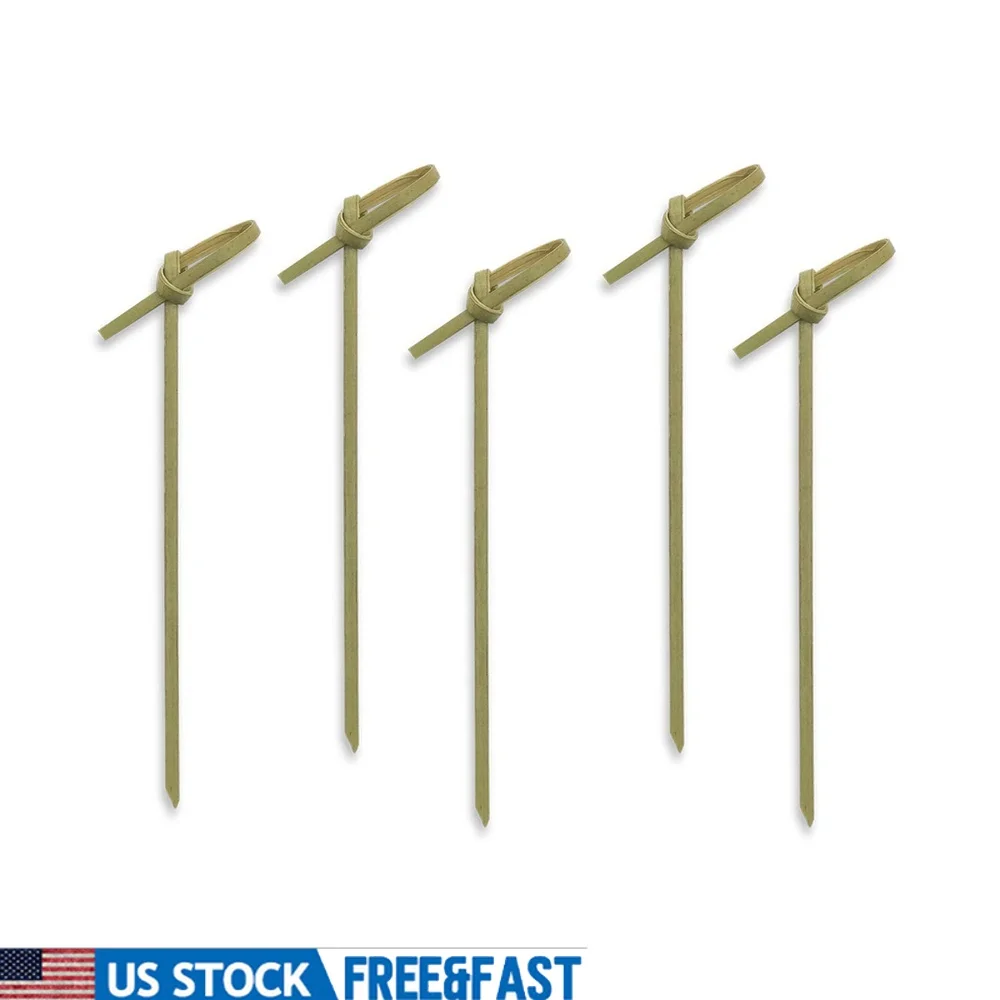 

Compostable Bamboo Knot Picks 4 Inch Eco Friendly Cocktail Appetizer Skewers 1000 Count Ideal Catering Weddings Picnics Buffets