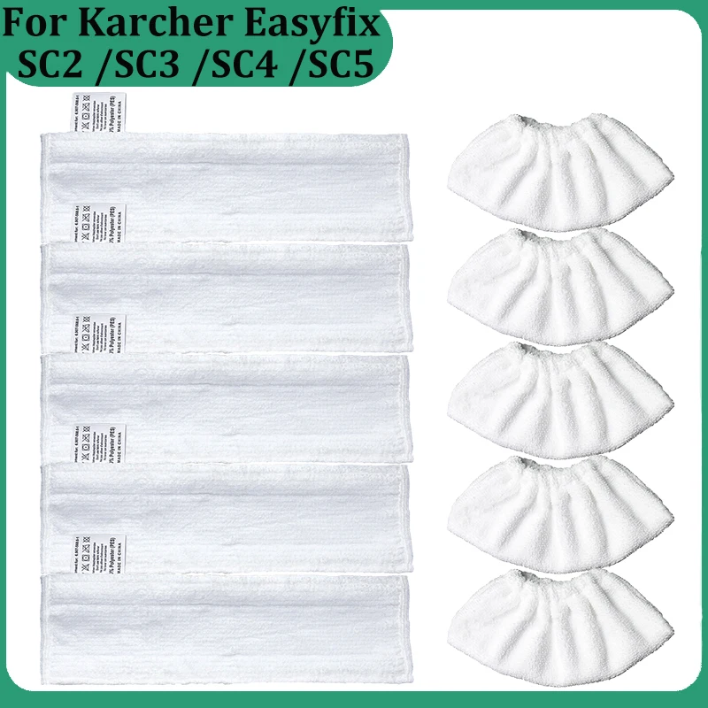 Mop Cloth for Karcher Easyfix SC2 SC3 SC4 SC5 Steam Cleaner Microfibre Floor Cleaning Pad Cover Steam Cleaner Accessories