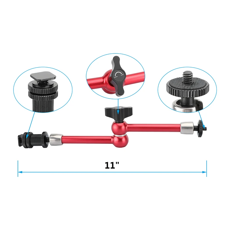 CAMVATE 11 "шарнирный магический рычаг с адаптером башмака для монитора DSLR камеры/вспышки светильник/микрофона Новинка