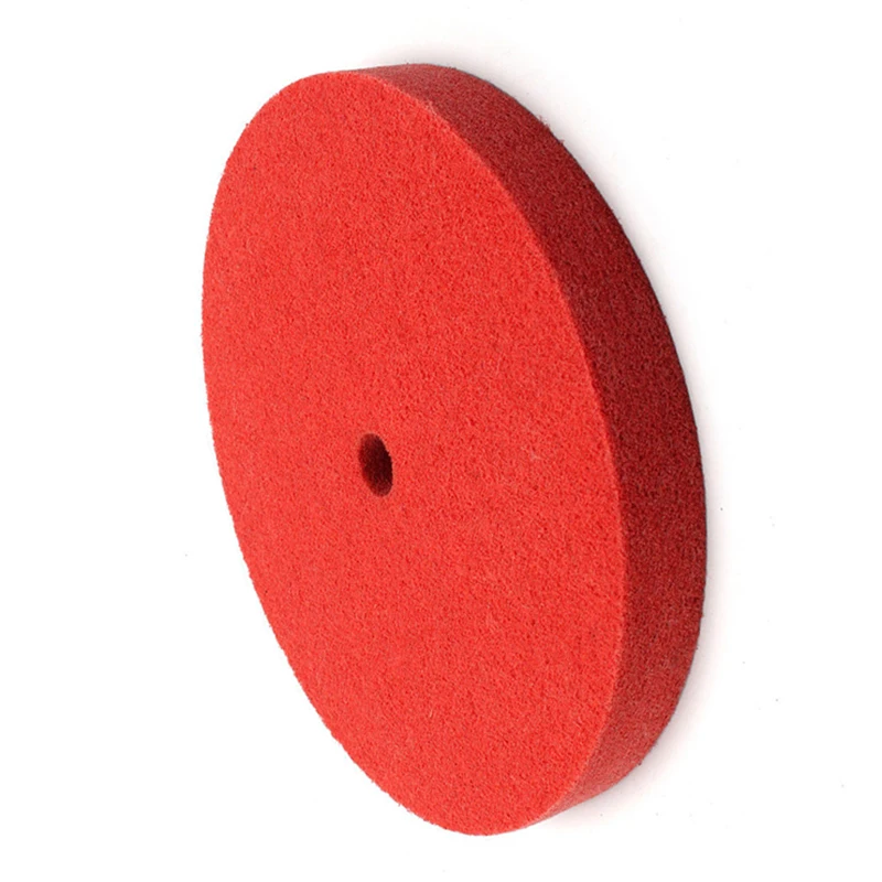 

200mm Red Nylon Fiber Abrasive Grinding Disc for Metal and Stainless Steel Polishing with 16mm Inner Diameter Cup Wheel