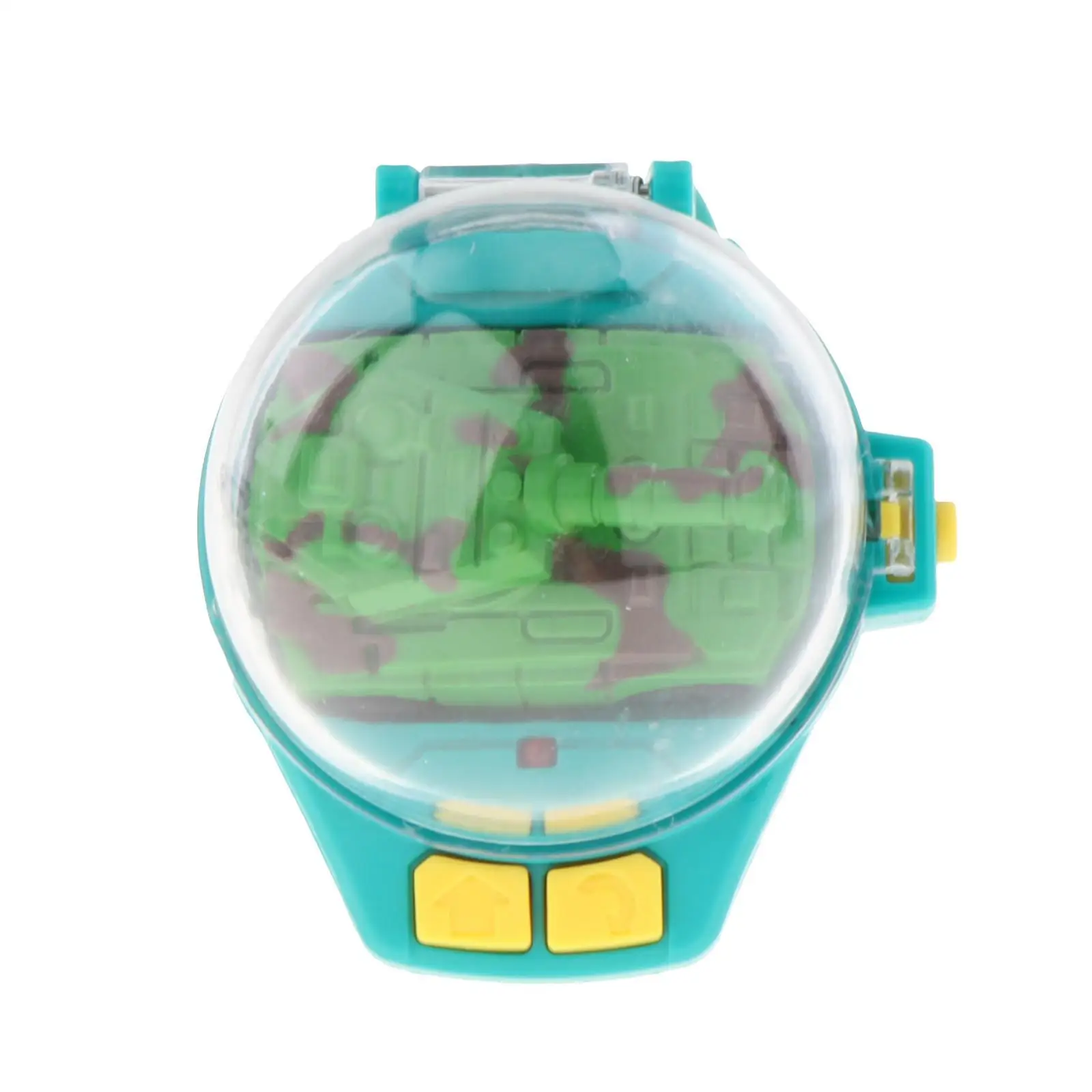 Toy Grade RC Car Watch with Dustproof Cover Remote Control Mini Car Model for Kids Silicone Strap