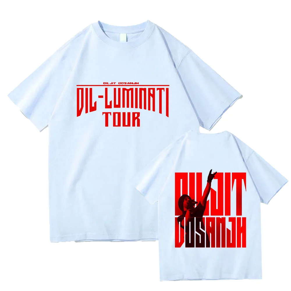 Dil-Luminati Tour 2024 Diljit Dosanjh Vintage T-shirt Summer Cotton O-neck Tee-shirt Men Clothes Grunge Tshirt Hip Hop Punk Tops image 6