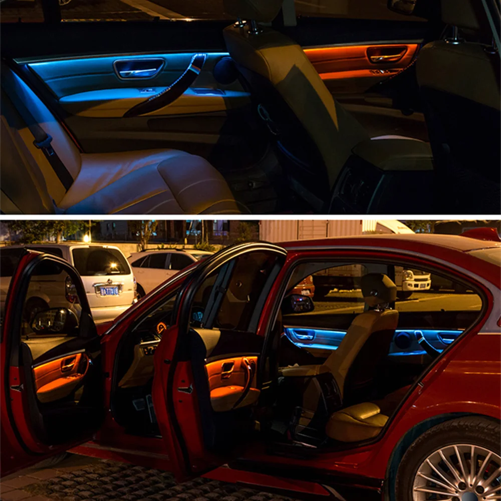 LED Ambient Light Interior Panel Door Atmosphere Lamp Kit For BMW 3 Series M3 M4 F30 F31 2012-2018