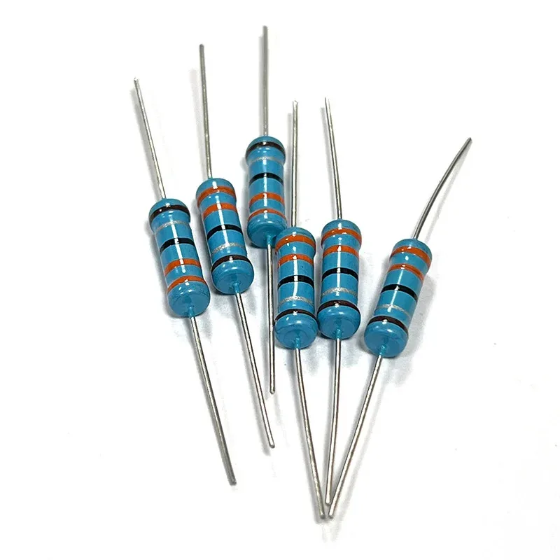 20pcs 2W 3R3 33R 330R 3K3 33K 330K 3.3 33 330 Ohm R K 1% ความแม่นยําตัวต้านทานฟิล์มทองแดง 0.1R-10M