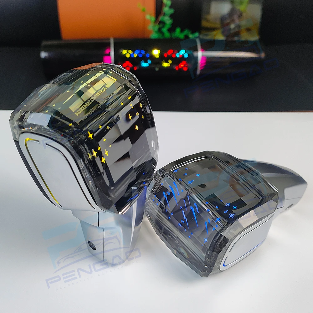 For Mazda 3 5 6 MX 5 CX 5 CX 7 CX 9 LED lights Color Crystal Shift Knob Interior Replacement Shift Knob Car Modified Shift Lever 3