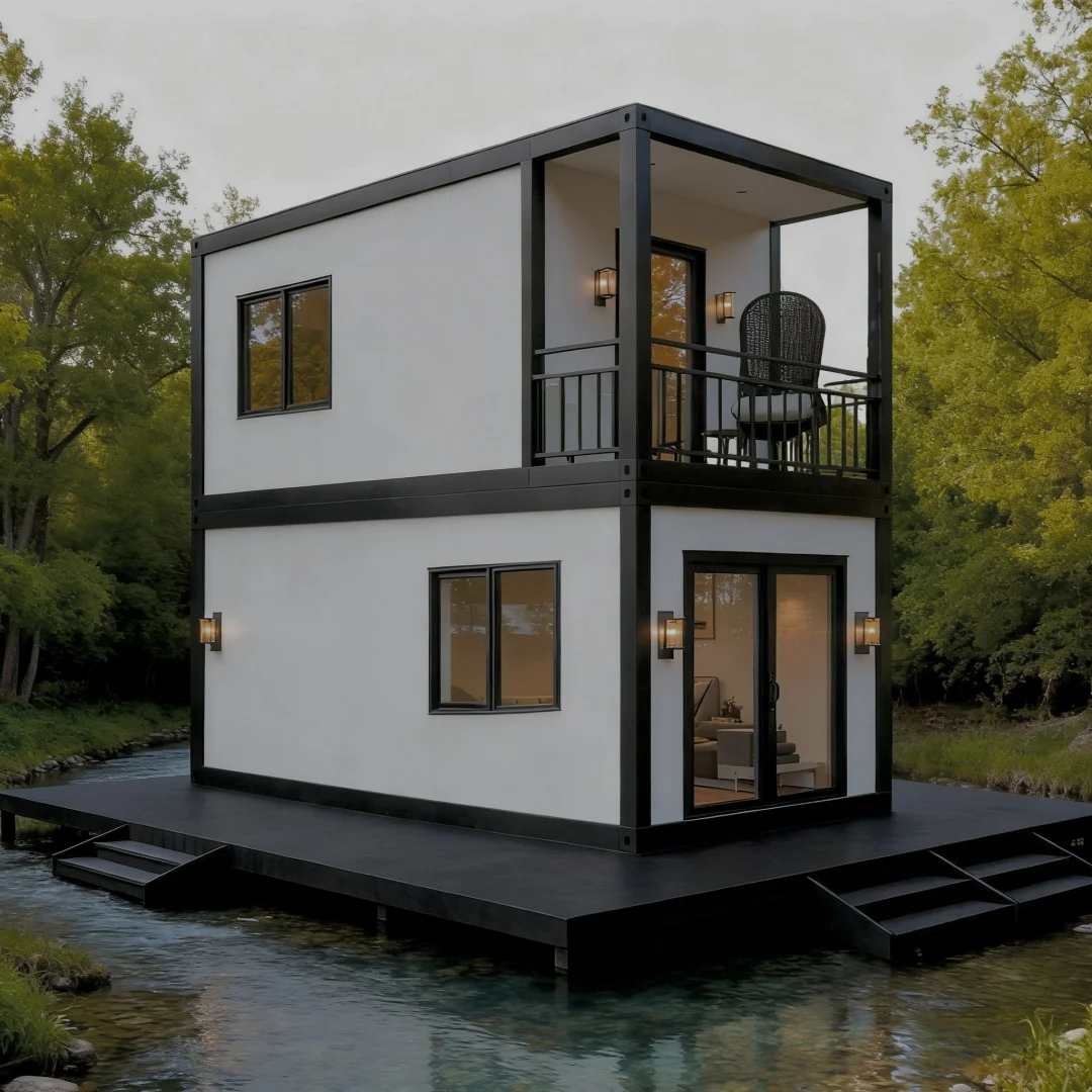 Flat Pack Container House Luxury 20ft Modular Detachable Prefab Steel Tiny House Concept For Use Detachable Container House