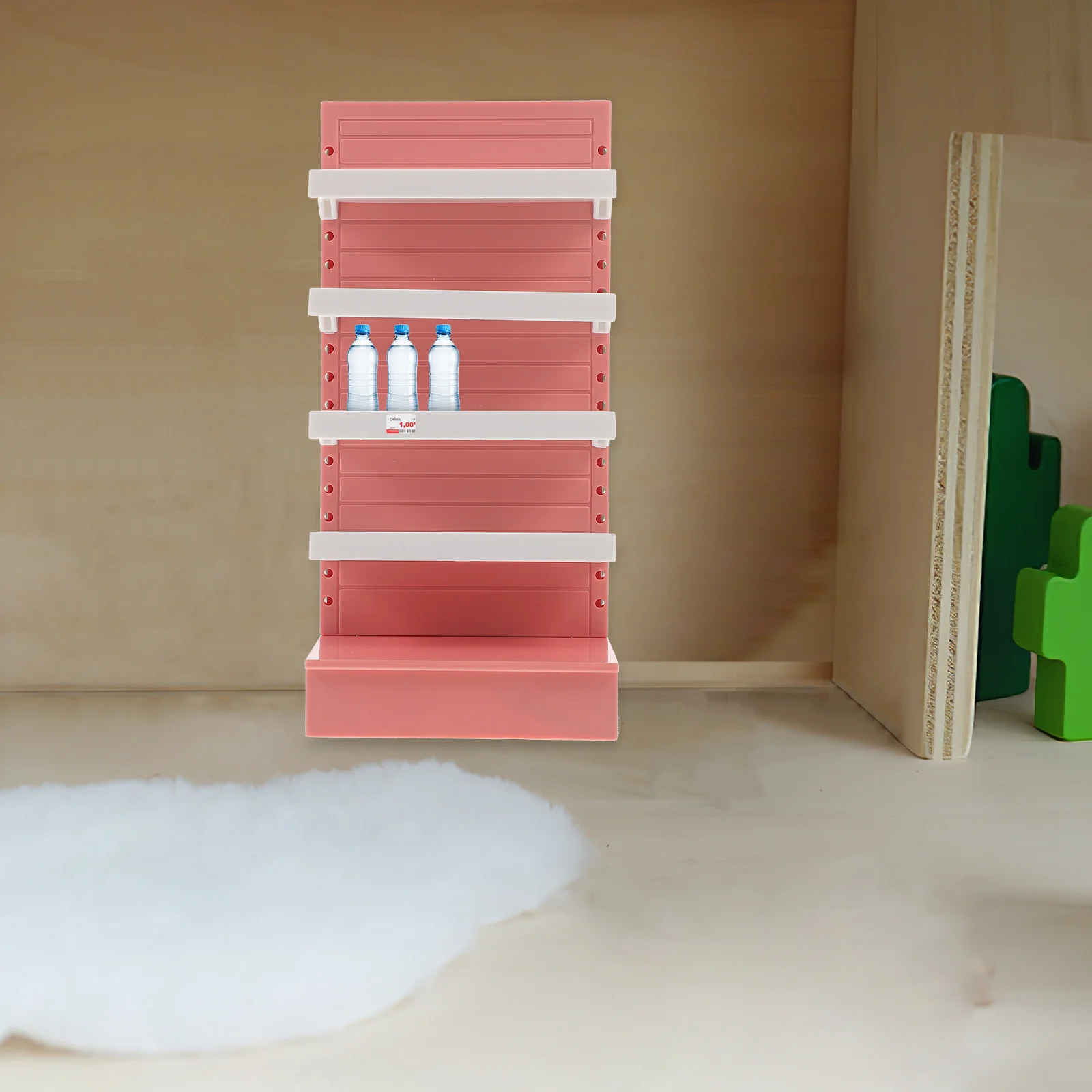 Bookcase Toy Shelf Child Home Accessories Abs Interactive Plush Girl Mini Goods