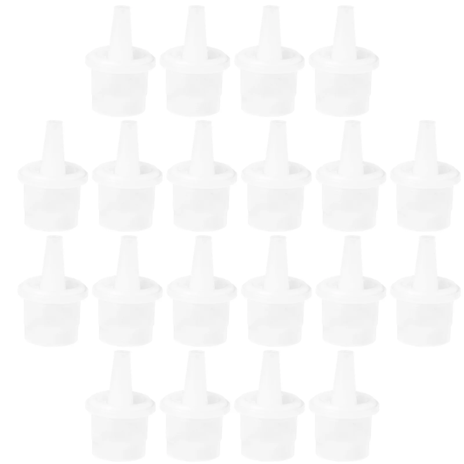 20 قطعة فوهة غراء الرموش استبدال زجاجة شفافة مضادة للانسداد طرف لأدوات تمديد الرموش رأس الماسكارا المطعمة #5