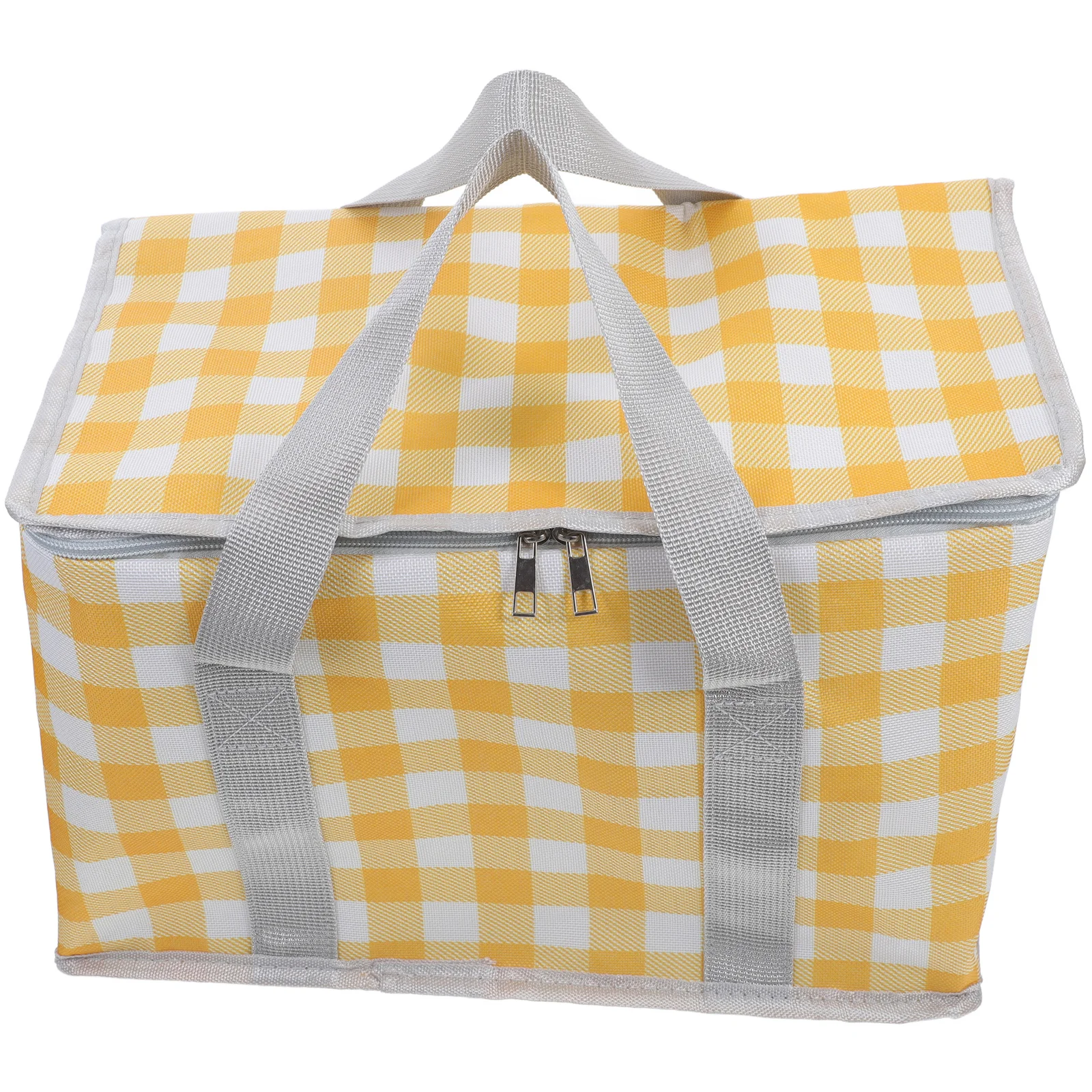 

Large Foldable Insulated Picnic Cooler Bag Thermal Grocery Tote for Camping Travel Food Delivery Reusable Storage Bag