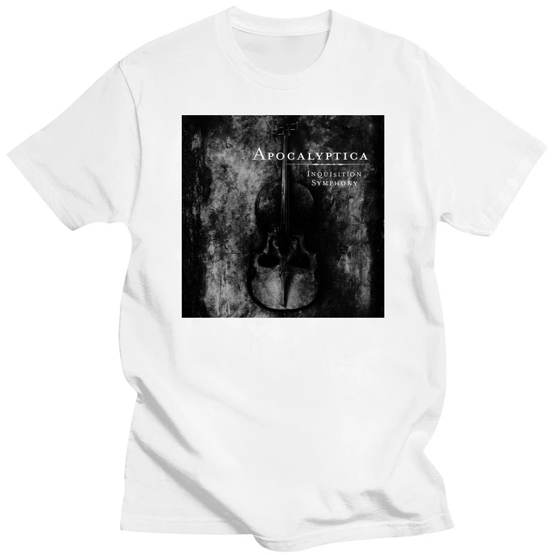 Apocalyptica Inquisition Symphony poster album cover metal hard rock music T Shirt all sizes S-5XL men's Black White(1)