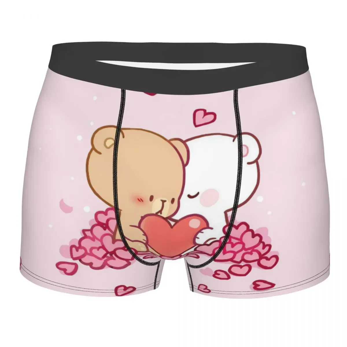 Milk And Mocha Underpants Breathbale Panties Male Underwear Print Shorts Boxer Briefs