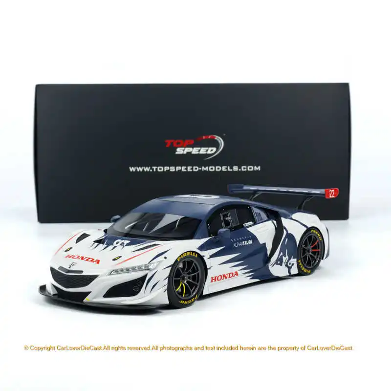

Topspeed 1:18 Scale Honda NSX GT3 EVO Simulated Resin Car Model Collectible Toy Gift Souvenir Display Ornament