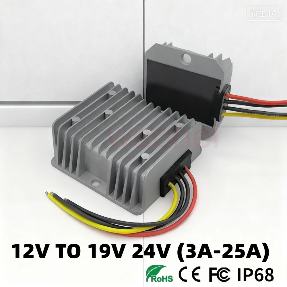 

12V TO 19V 24V 3A 5A 8A 10A 15A 20A DC DC Step Up Converter Voltage Regulator Charger Boost Output Power Supply Module for Car