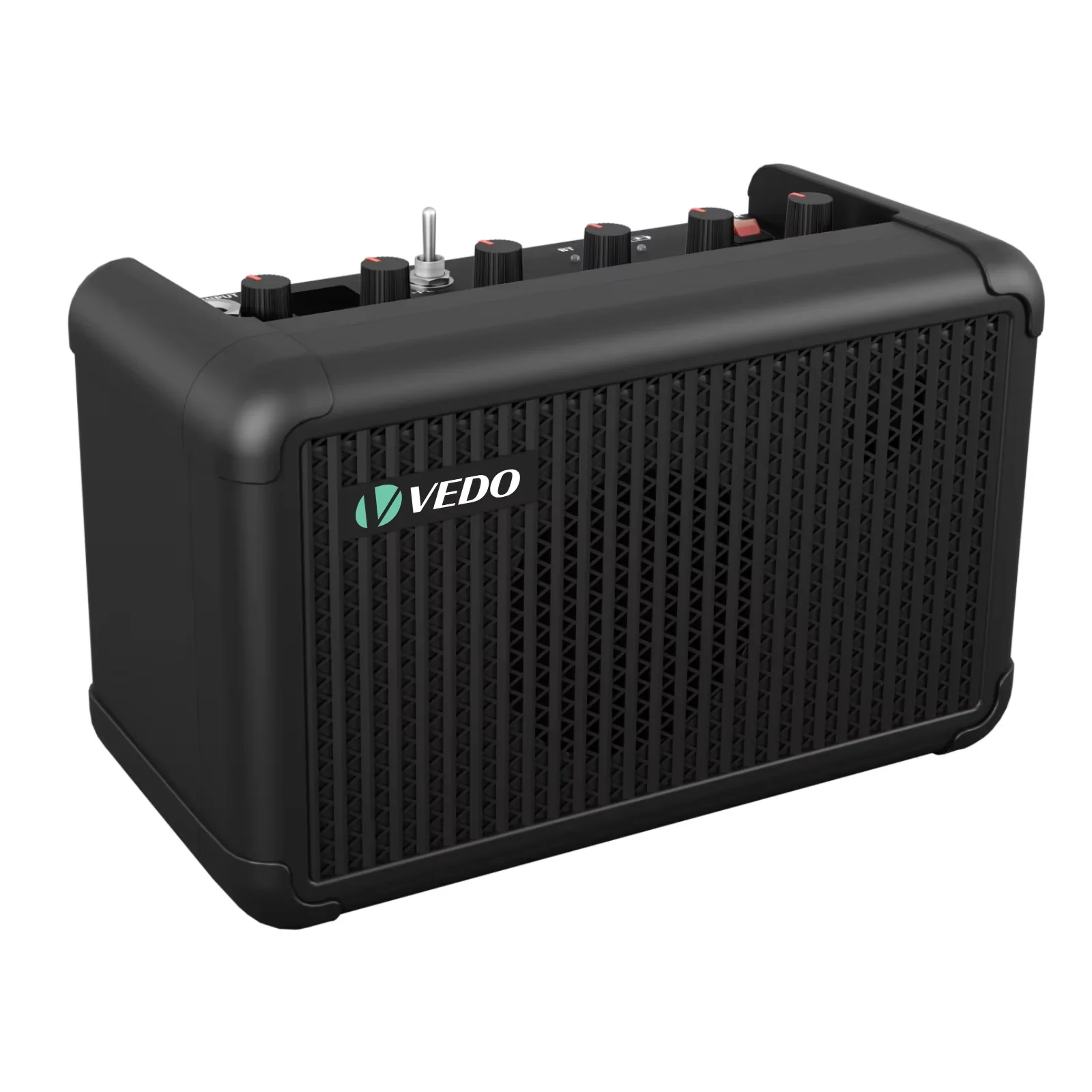 VEDO Mini Guitar Amplifier,15W Combo Amp,15 Preset Effects Amp, Small Practice Guitar Amp With Bluetooth Portable Rechargeable