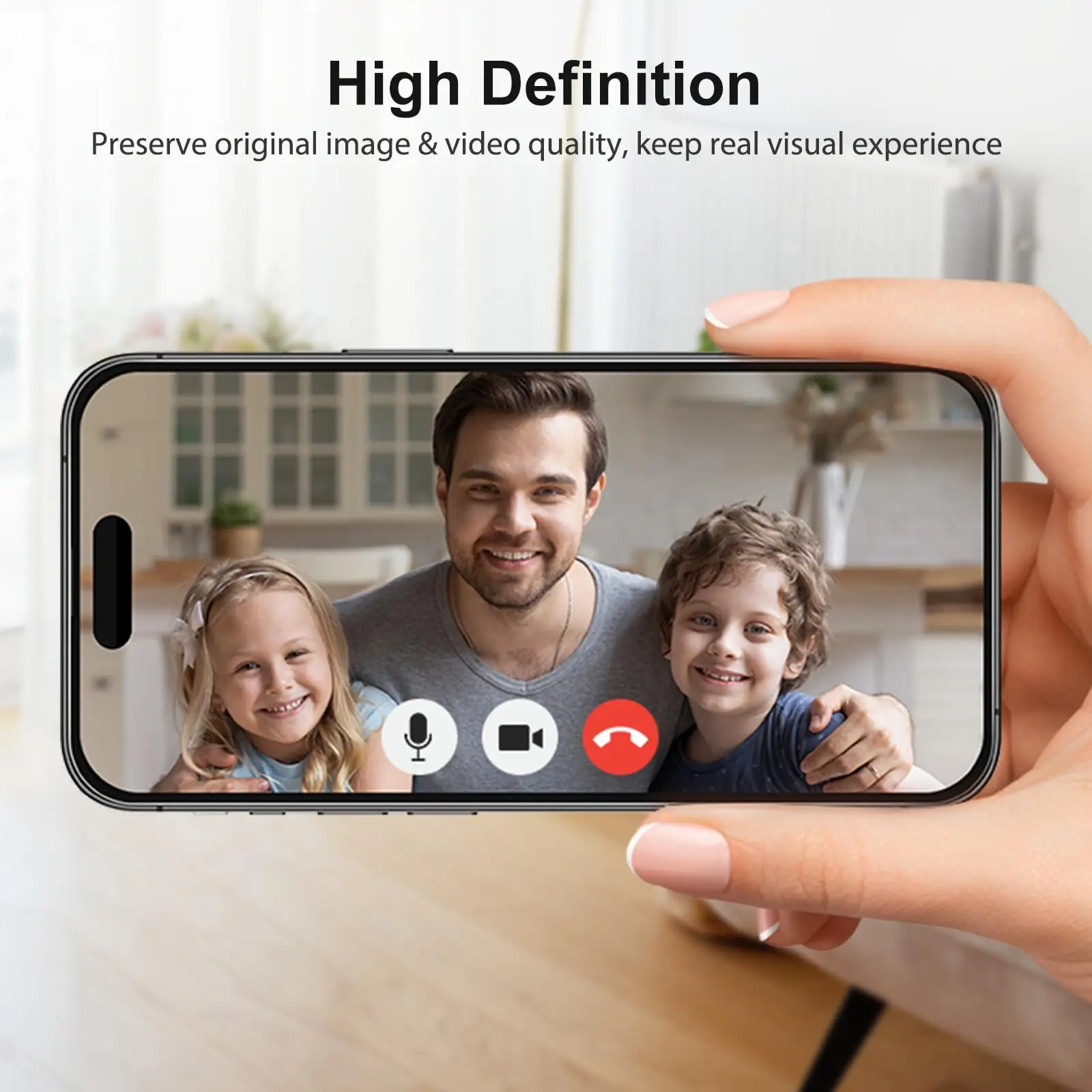 Folia ochronna na ekran do iPhone'a 15 Pro 16 Szkło hartowane HD 9H NIE Pełne pokrycie Kompatybilna z etui