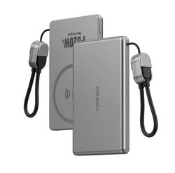 New Ultrathin Magnetic Power Bank 10000mAh Wireless Portable External Battery for MagSafe PowerBank for iPhone 16 Samsung ๏ปฟ