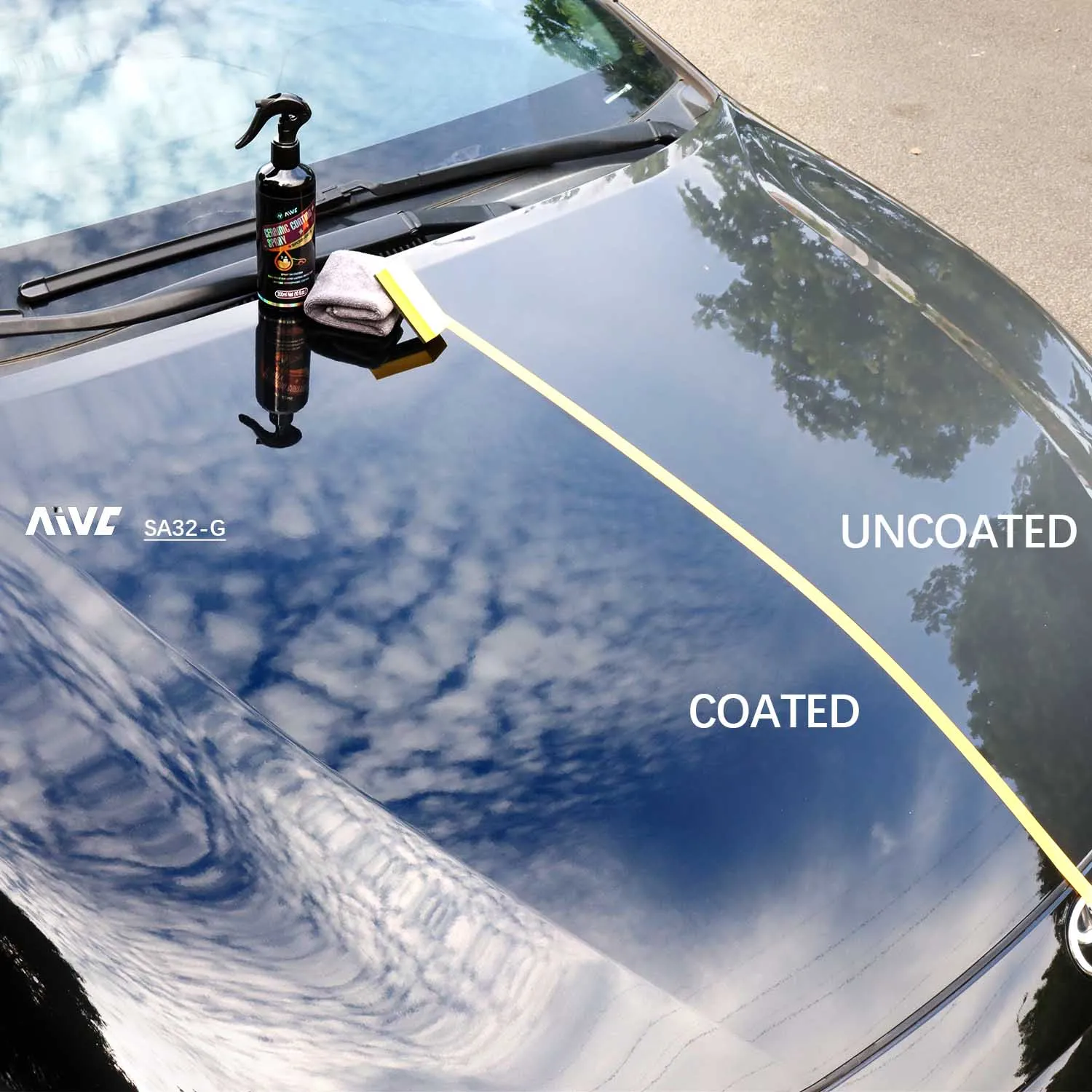 Car Quick Coating Spray AIVC For Auto Car Paint Nano Coat Polish Care Ceramic Sealing Hydrophobic Protection Auto Accessories