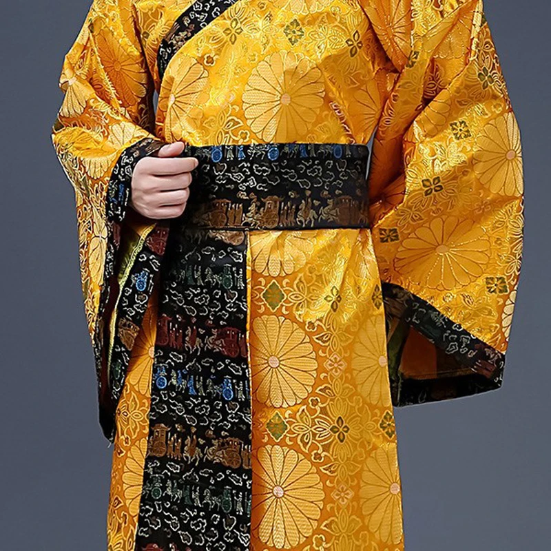 Hanfu-ropa tradicional china para hombres, traje de Baile Folclórico bordado, traje de Festival, actuación de escenario, Cosplay antiguo