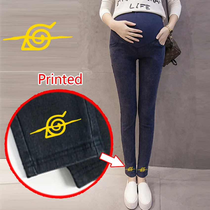 

Washed Denim Maternity Jeans for Pregnant Women Clothes Elastic Waist Belly Pants Nursing Pregnancy Gravidas Clothing