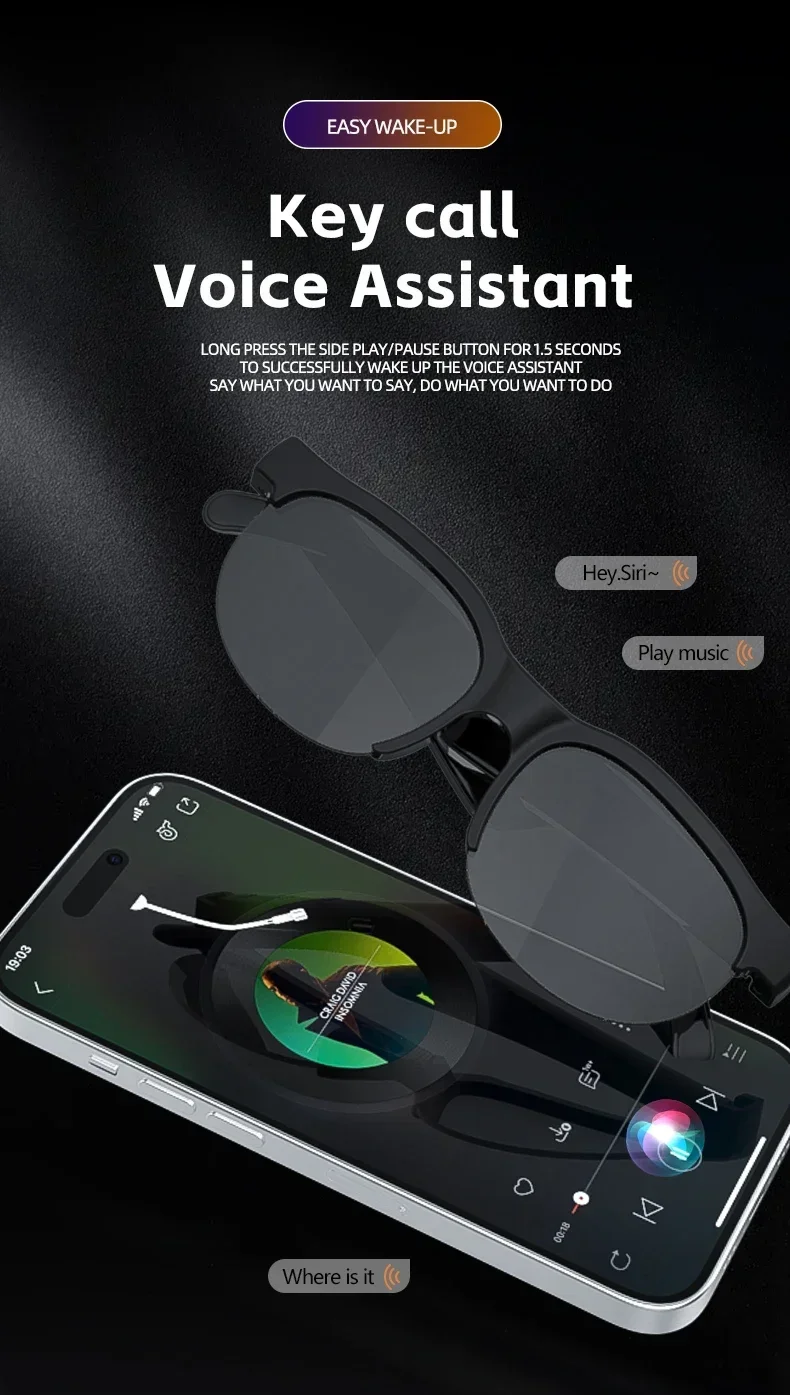 Lenovo 8K AI Smart-Brille 2400MP Kartensteckplatz AI-Übersetzung Bluetooth-Anrufaufzeichnung HiFi-Musik Sport-Sonnenbrille 2026 Neu – Detail 11